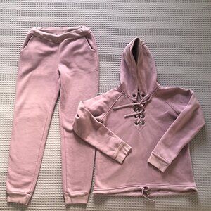 Jasmine Sweatsuit - Hoodie + Joggers - Dusty Rose Color - Size S